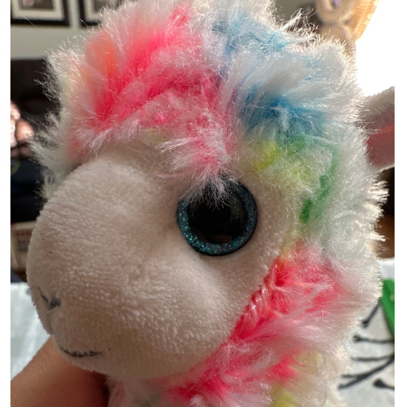 Rainbow Lola Alpaca Plush Toy Stuffed Animal Fluffy Llama Multicolor Cuddly Soft - Picture 4 of 10